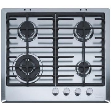 Plita incorporabila Franke FHM 604 3G TC XT C Microdekor, gaz, 4 arzatoare, aprindere electrica, inox