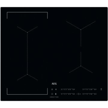 AEG Plita incorporabila AEG IKE64441IB, inductie, 4 zone de gatit, touch control, 60 cm, Negru