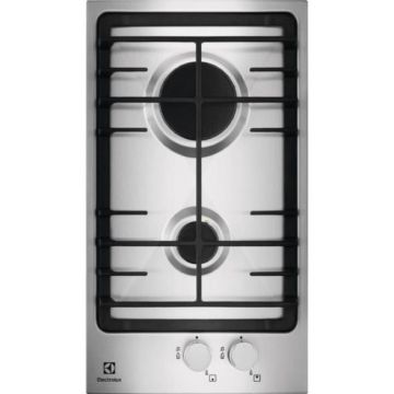 Electrolux Plita incorporabila Domino Electrolux EGG3322NVX, Gaz, 2 arzatoare, 30 cm, Inox