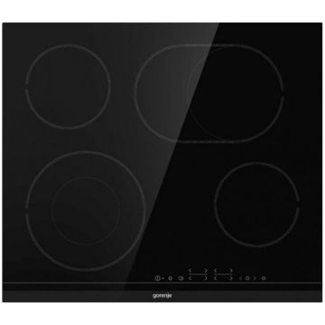 Gorenje Plita ceramica Gorenje ECT643BCSC, 60cm, 4 zone de gatit, Negru