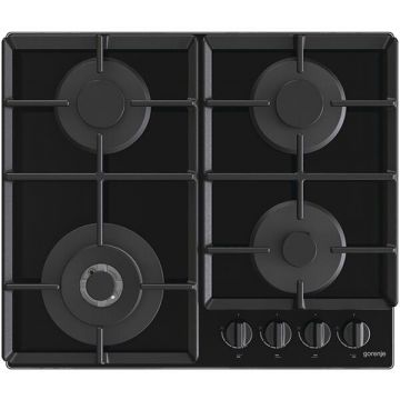 Gorenje Plita incorporabila Gorenje GTW641EB, Gaz, 4 arzatoare, Wok, Negru