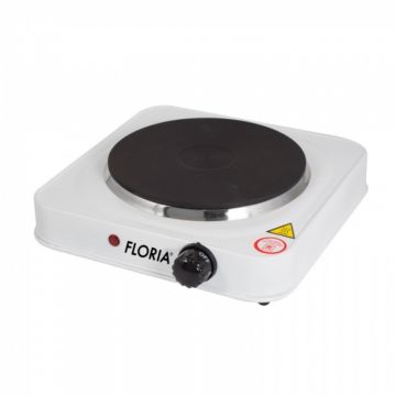 Plita electrica Floria Alb ZLN-2805, 22 x 21 x 5 cm,1 ochi, Putere 1000W