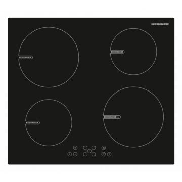 Plita incorporabila Heinner HBHI-V591BTC, 4 zone de gatit, Control touch, Sticla Neagra