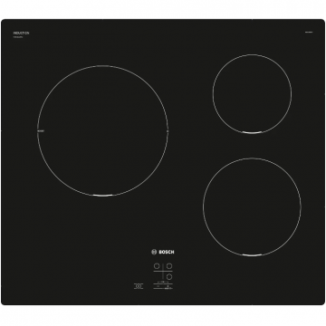 Plita PUC611AA5E Inductie Vitroceramica 3 Zone Gatit PowerBoost Negru