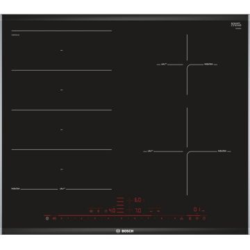 Plita PXE675DC1E 4 zone de gatit cu inductie Electrica Neagra