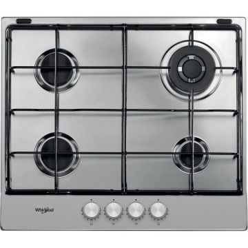 Whirlpool Whirlpool TGML 651 IX Plita incorporabila pe gaz, 4 zone de gatit, 7800 W, 58 cm, Otel inoxidabil