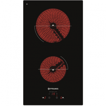 Plita Electrica PHC31230FMB    2 Zone  Gatit 9 Trepte  Touch Control Timer OSD Sticla Negru