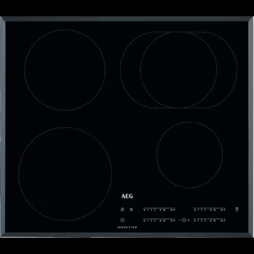 Plita incorporabila AEG IKB64413FB, Inductie, 4 zone de gatit, Touch control, 60 cm (Negru)