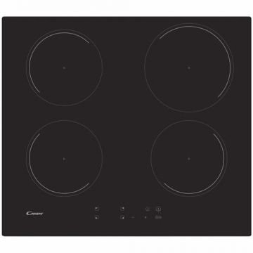 Plita incorporabila Candy CI642C, Inductie, 4 zone de gatit, Rouch control, Booster, 60 cm (Negru)