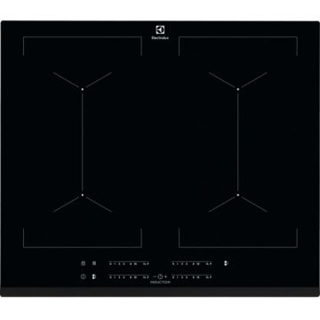 Plita incorporabila EIV644 4 zone de gatit 60cm Black Glass