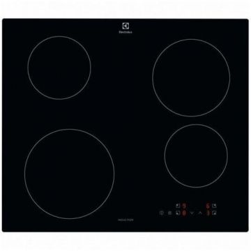 Plita incorporabila Electrolux LIB60420CK Inductie, 4 zone de gatit, Negru