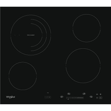 Whirlpool Plita incorporabila Whirlpool AKT8900/BA, Inductie, 4 zone de gatit, Touch control, Timer, 58 cm, Vitroceramica